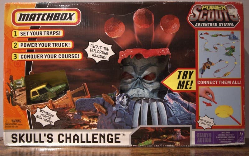 Matchbox Power Scouts Skull's Challenge Adventure Playset 2008 Motorized New