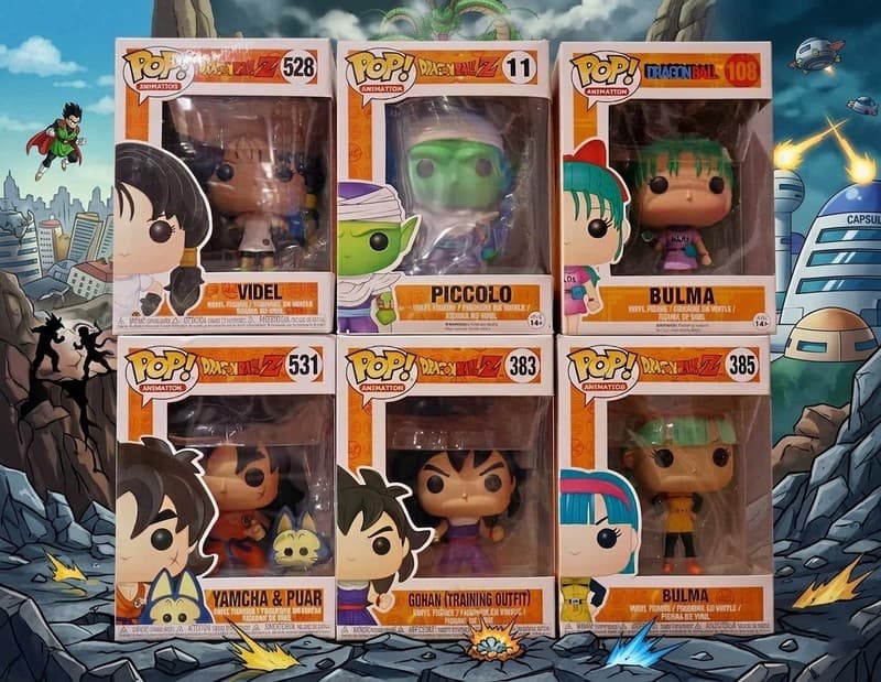 Funko Pop Dragon Ball Z Lot Piccolo 11 Bulma 108 Videl Yamcha Gohan Anime New