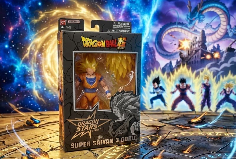 Bandai Dragon Stars Super Saiyan 3 Goku Action Figure Dragon Ball Super 37162