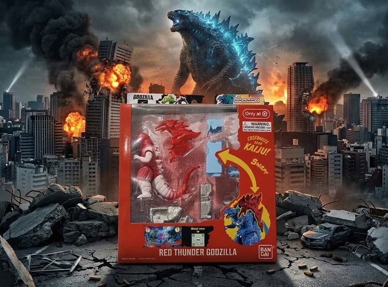 Bandai Godziburst Red Thunder Godzilla Target Exclusive Action Figure Toy New