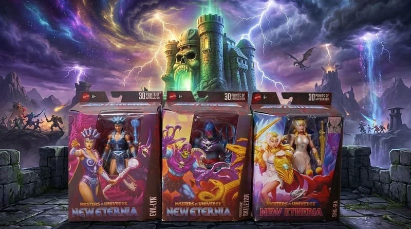 Masters of the Universe Masterverse New Eternia She-Ra Skeletor Evil-Lyn Lot New