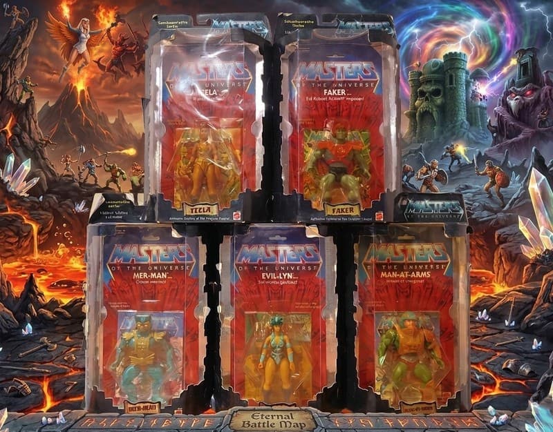 Mattel MOTU Commemorative Limited Edition 5 Figure Set MOC Man-At-Arms New